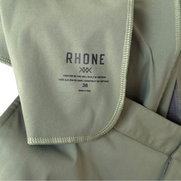 RHONE Commuter Slim Fit Pant Men’s Size 36 X 32 Green Stretch Golf Casual - Picture 7 of 9